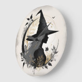 Stijlvolle Halloween Heks Grote Klok (Hoek)