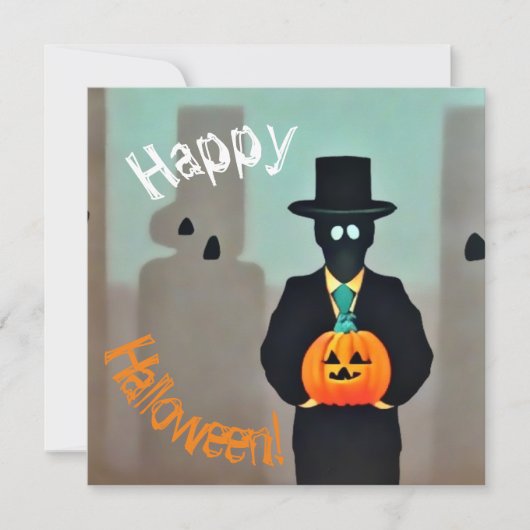 Stijlvolle Halloween Monster Paper Sachets met Kaart (Voorkant)
