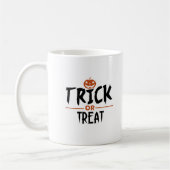 Stijlvolle Halloween "Trick or treat"-afdrukken Koffiemok (Links)