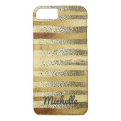 Stijlvolle hand getekend goud gestreept gepersonal Case-Mate iPhone case (Achterkant)
