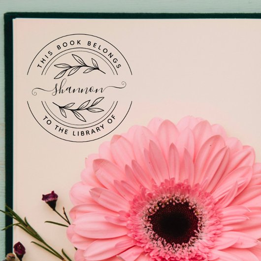 Stijlvolle Handgemaakte Aangepaste Naam Zelfinktende Stempel