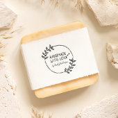 Stijlvolle handgemaakte lijn met liefdesnaam zelfinktende stempel