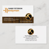 Stijlvolle handyman Motif Timber Fence Constructio Visitekaartje (Voorkant / Achterkant)