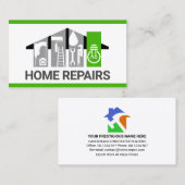 Stijlvolle Handyman Tools Building Visitekaartje (Voorkant / Achterkant)