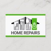 Stijlvolle Handyman Tools Building Visitekaartje (Voorkant)