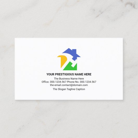 Stijlvolle Handyman Tools Rand Visitekaartje (Achterkant)