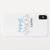 Stijlvolle Happy 50th Birthday Typografie Case-Mate iPhone Case (Achterkant (horizontaal))
