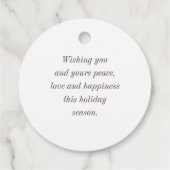 Stijlvolle Happy Easter Yellow Party Favor Labels (Achterkant)