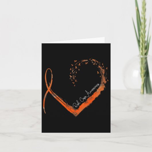 Stijlvolle Heart Crops Bewustzijn Kaart (Voorkant)