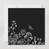 Stijlvolle Hebreeuwse Naam Floral Sketch Note Kaar Notitiekaartje (Achterkant)