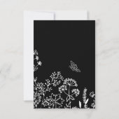 Stijlvolle Hebreeuwse Naam Floral Sketch Note Kaar Notitiekaartje (Achterkant)