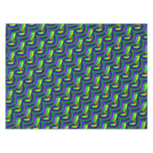 stijlvolle hedendaagse groene/blauwe krijt tafelkleed (Voorkant (Horizontaal))