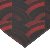 stijlvolle hedendaagse rode/zwarte krijt tafelkleed (Gekanteld)