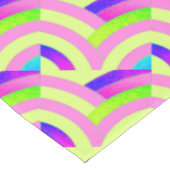 stijlvolle hedendaagse roze/gele krijt tafelkleed (Gekanteld)