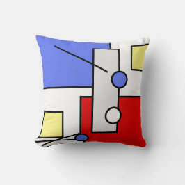 Stijlvolle heldere abstracte kunst geometrische vo kussen