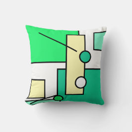 Stijlvolle heldere abstracte kunst geometrische vo kussen