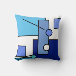 Stijlvolle heldere abstracte kunst geometrische vo kussen