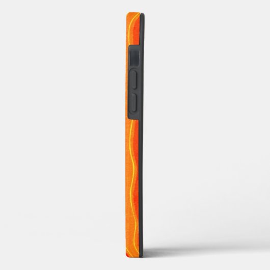  stijlvolle, heldere Oranje stripes telefoontas Case-Mate iPhone Case (Achterkant / Links)