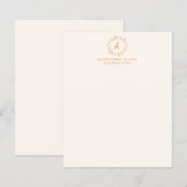 Stijlvolle herfst bloemrijke watercolor zakelijke  (Voorkant / Achterkant)