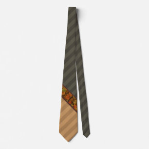 Stijlvolle Herfst Stripes Stropdas