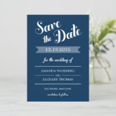 Stijlvolle herinnering trouwkaart Save The Date (Staand voorkant)