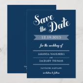 Stijlvolle herinnering trouwkaart Save The Date (Voorkant / Achterkant)
