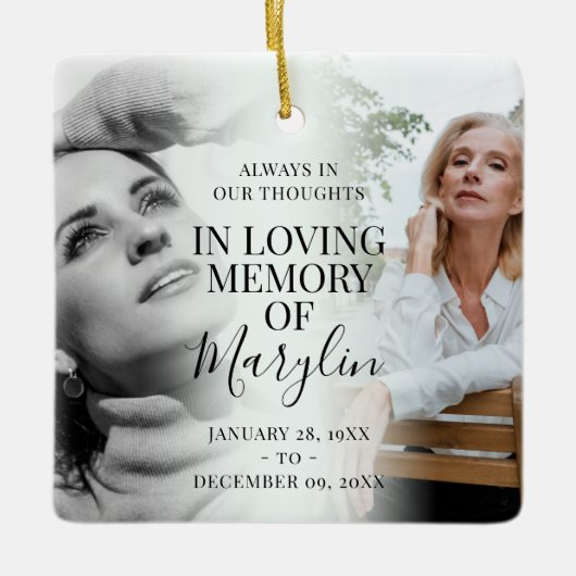 Stijlvolle herinnering voor het liefhebben van de  keramisch ornament (Voorkant)