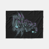 Stijlvolle Hip Hop Ruimtevaarder Fleece Deken (Voorkant (Horizontaal))