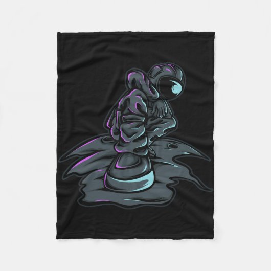 Stijlvolle Hip Hop Ruimtevaarder Fleece Deken (Voorkant)