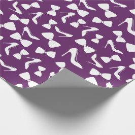 Stijlvolle hoge hakken, strikje huwelijkscadeaus n cadeaupapier