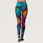 Stijlvolle hoge taille dameslegging leggings (Achterkant)