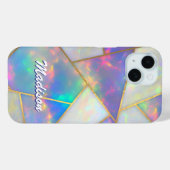 Stijlvolle holografische agaat geometrisch Case-Mate iPhone case (Achterkant (horizontaal))
