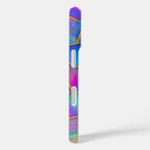 Stijlvolle holografische chic faux goud Case-Mate iPhone case (Achterkant / Rechts)