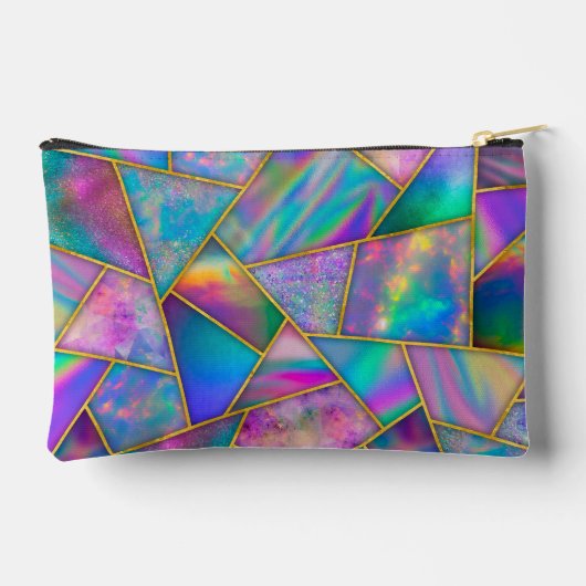 Stijlvolle holografische chic faux goud geometrisc etui (Achterkant)