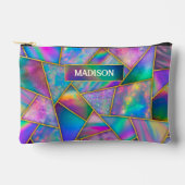 Stijlvolle holografische chic faux goud geometrisc etui (Voorkant)