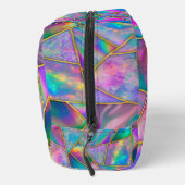 Stijlvolle holografische chic faux goud geometrisc toilettasje (Rechts)