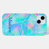 Stijlvolle holografische elegante geometrische Case-Mate iPhone case (Achterkant (horizontaal))