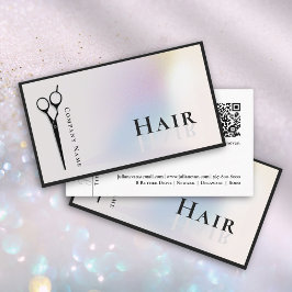 Stijlvolle Holografische Haar Stylist schaar Visitekaartje