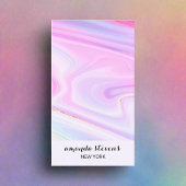 Stijlvolle Holografische Rainbow Waterverf Neon Sc Visitekaartje