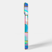 Stijlvolle holografische trendy faux goud geometri Case-Mate iPhone case (Achterkant / Links)