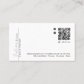 Stijlvolle holografische zilveren kapper visitekaartje (Achterkant)