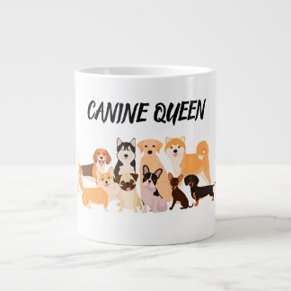 Stijlvolle hond mama grote koffiekop