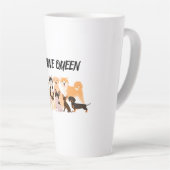 Stijlvolle hond mama latte mok (Rechterhoek)