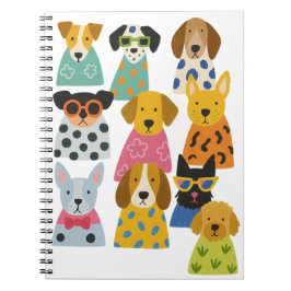 Stijlvolle honden Grappig Pet Lover Gift Notitieboek