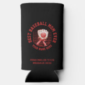 Stijlvolle HONKBAL MAM Custom Name Moederdag Seltzer Blikjeskoeler (Achterkant)