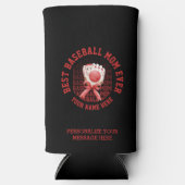 Stijlvolle HONKBAL MAM Custom Name Moederdag Seltzer Blikjeskoeler (Voorkant)