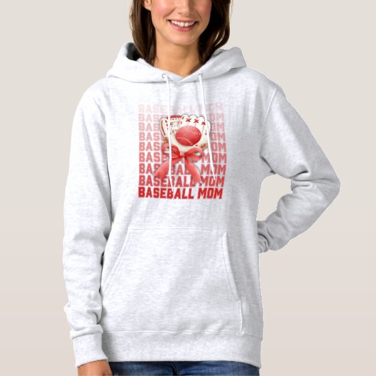 Stijlvolle HONKBAL MAM Mitt Ball Bow Hoodie (Voorkant)