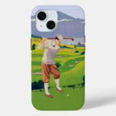  Stijlvolle Hooglanden Golfscène Art Case-Mate iPhone Case (Achterkant)