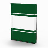 Stijlvolle horizontale Camp Green White Racing Str Fotoblokken (Rechts)