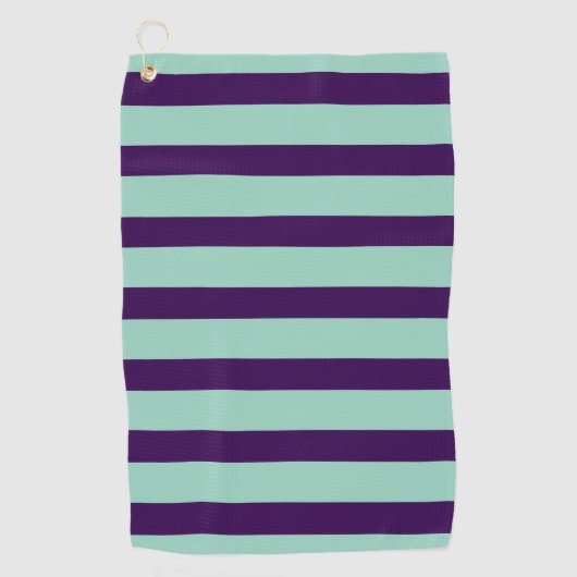Stijlvolle Horizontale Strepen Golf Handdoek Gift (Voorkant)